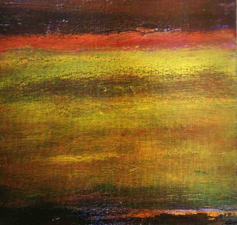 Doux oublis - huile - acrylique et pastel - 40 x 45 cm - 2004